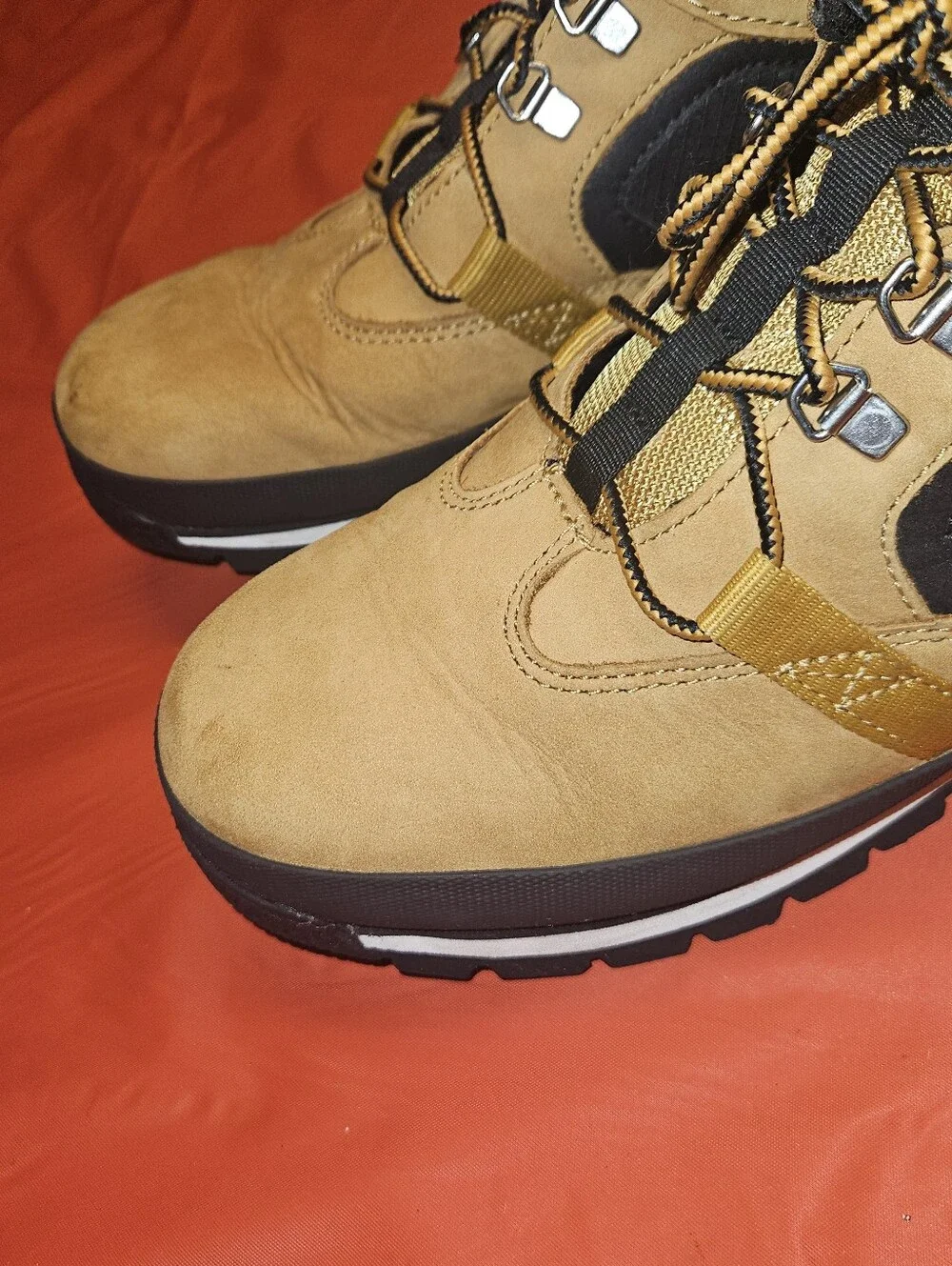 Timberland Euro Hiker Reimagined Mid Boots Size Youth/Boys 7 E.U.C.